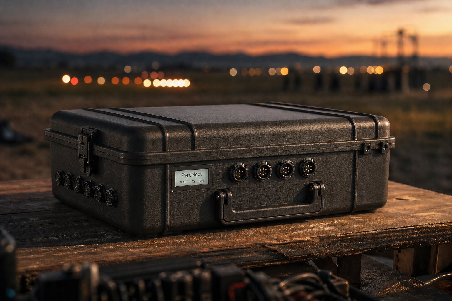 PyroNext Connect Module in the field at dusk